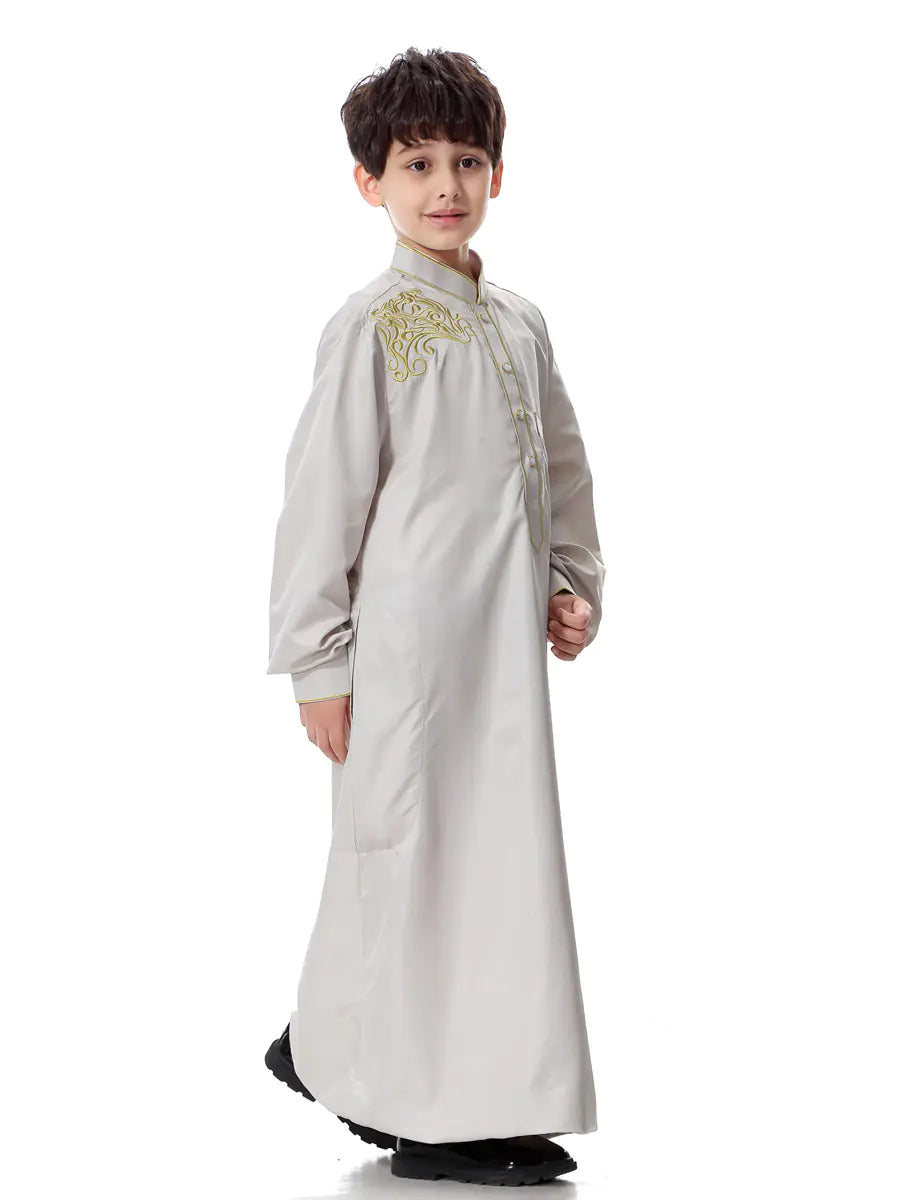 Traditional long robe for boys with a relaxed fit, ideal for special or everyday wear