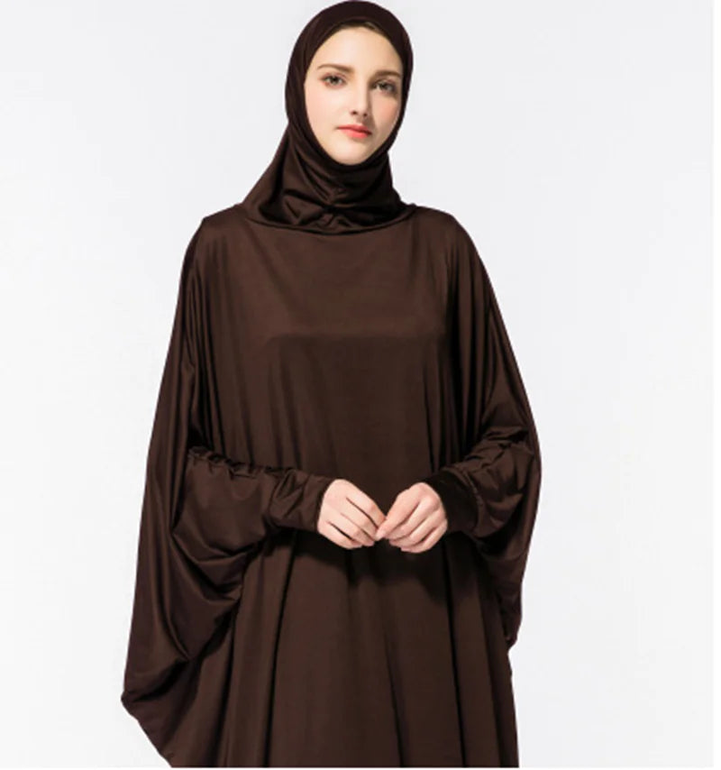Women's Batwing One-Piece Maxi Dress – Elegant Everyday Comfort