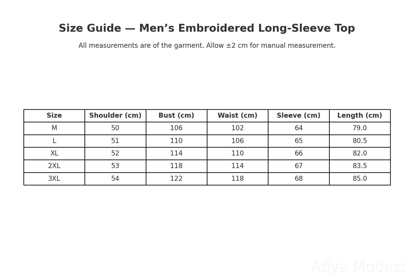 Men’s Embroidered Long-Sleeve Top (Thobe-Style)