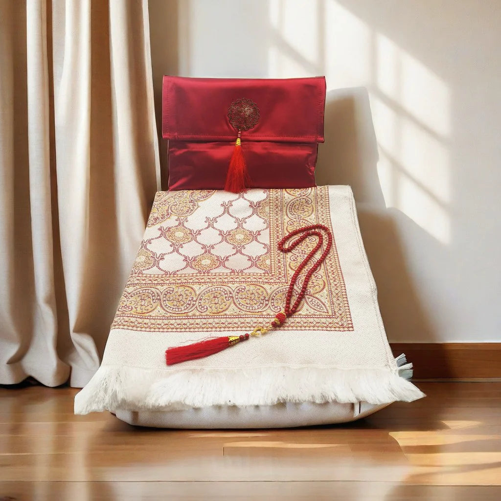 Luxury Foldable Mat Set with Pouch & Beads – Compact and Elegant (70x110cm)