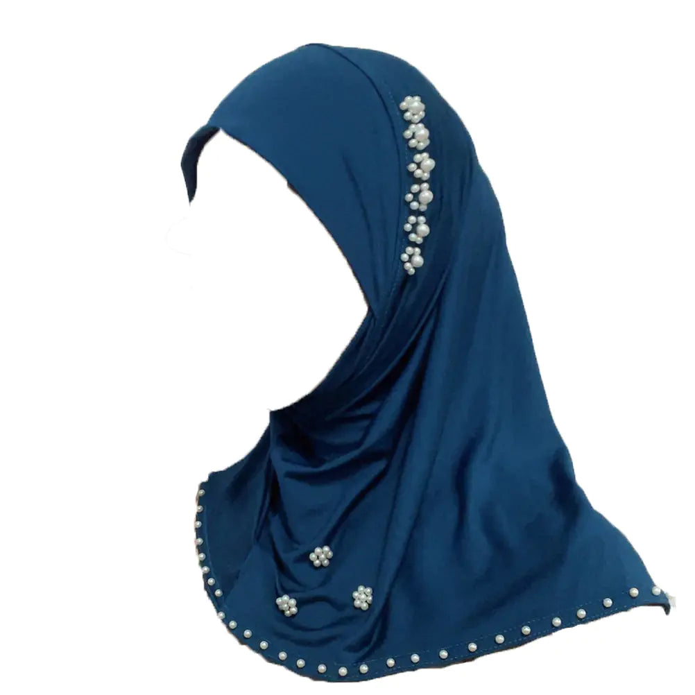 Noor Instant Scarf – Pearl-Studded Pre-Stitched Wrap for Everyday Elegance