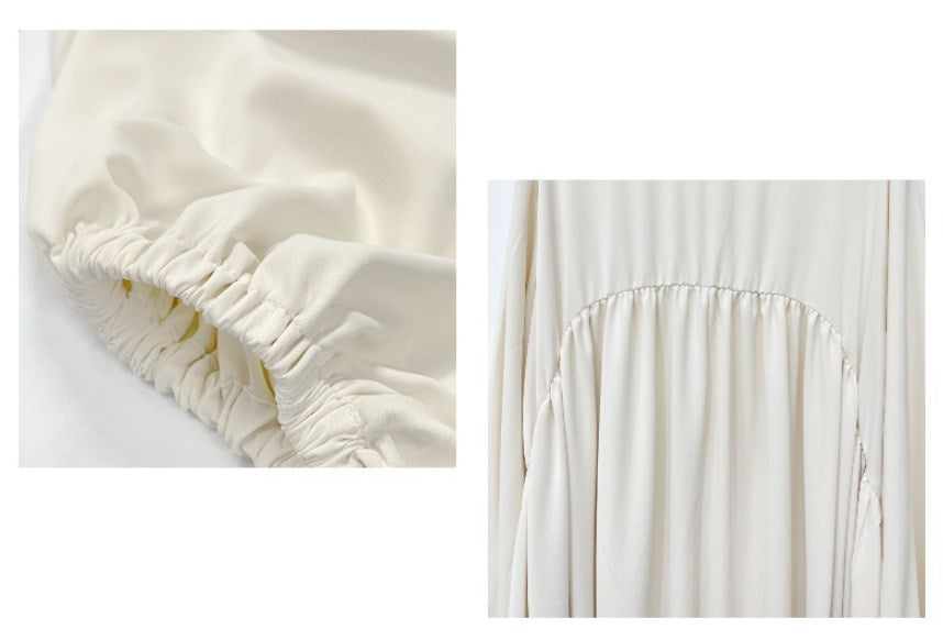 Elegant Two-Piece Maxi Set – Open-Front Dress with Tie Waist