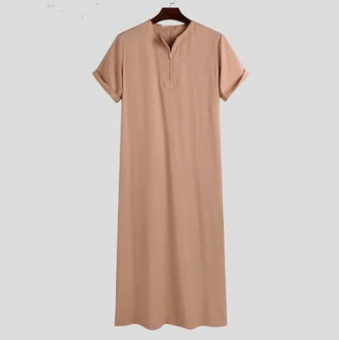 Men’s Longline Collar Robe – Lightweight & Relaxed Fit