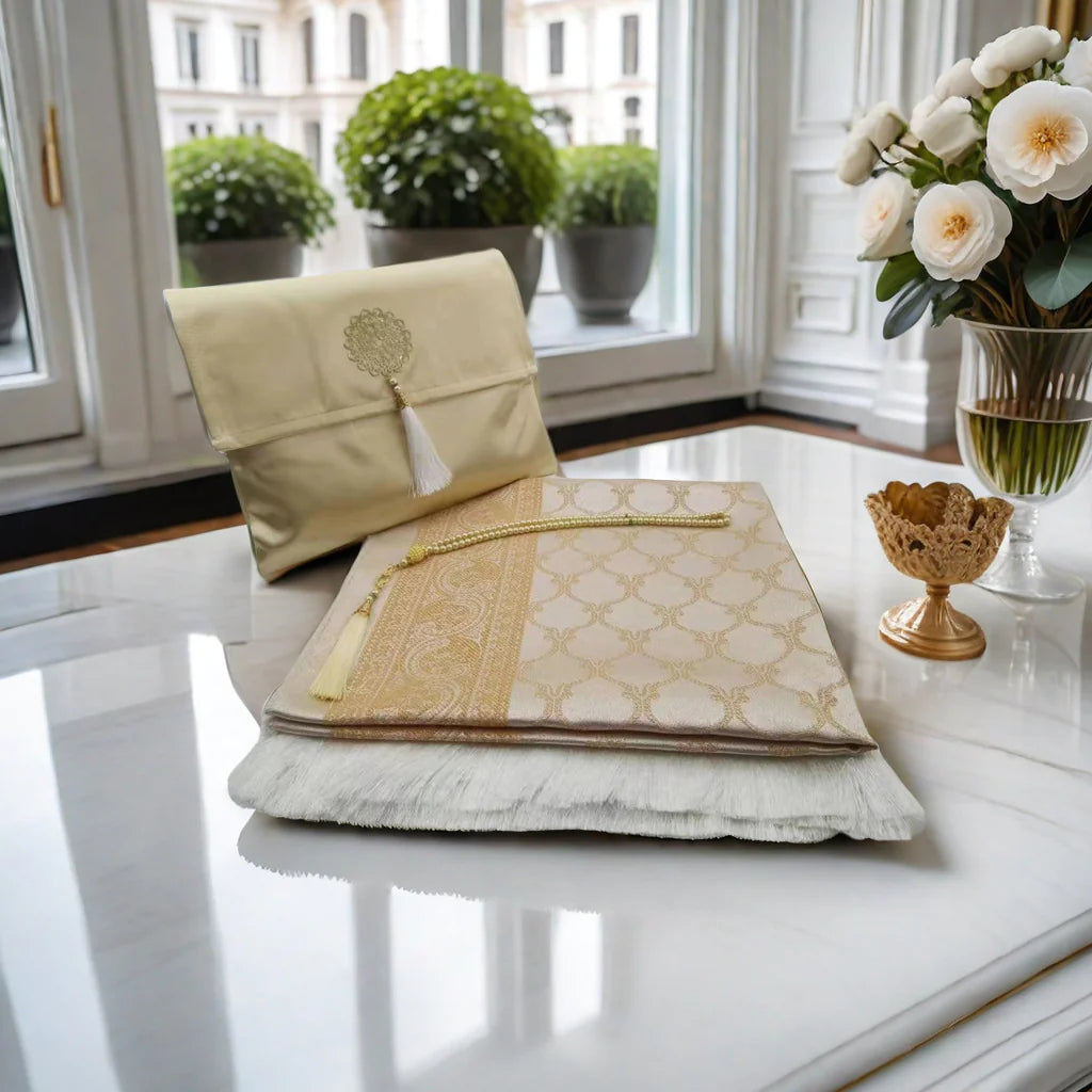 Luxury Foldable Mat Set with Pouch & Beads – Compact and Elegant (70x110cm)