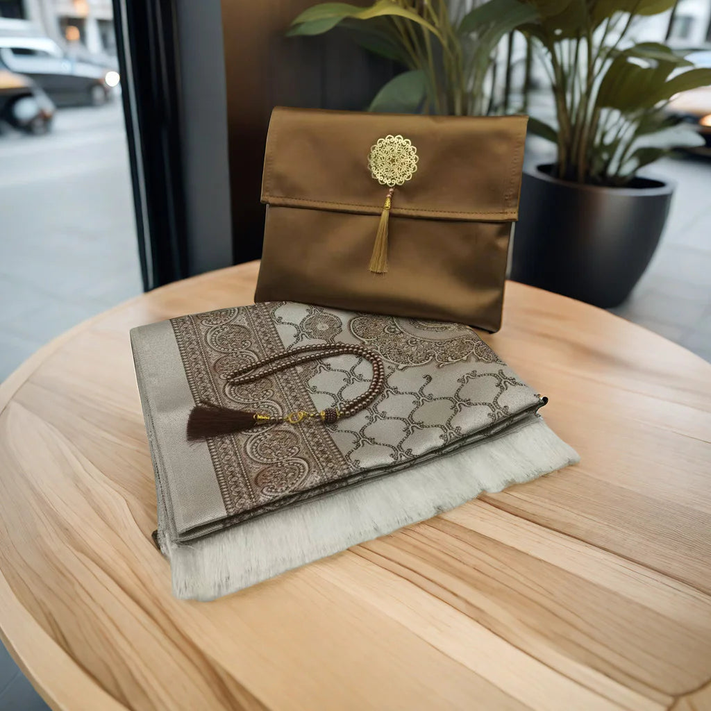 Luxury Foldable Mat Set with Pouch & Beads – Compact and Elegant (70x110cm)