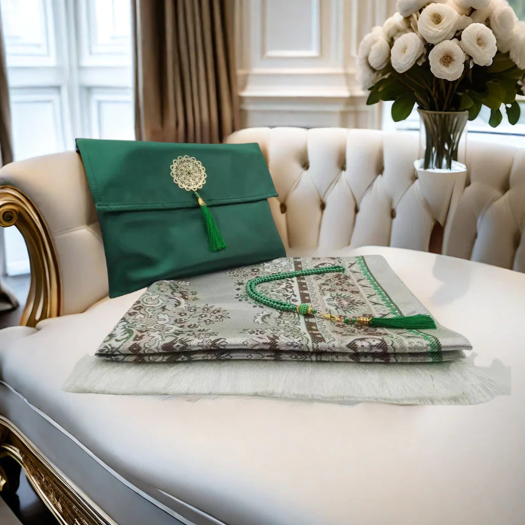 Luxury Foldable Mat Set with Pouch & Beads – Compact and Elegant (70x110cm)
