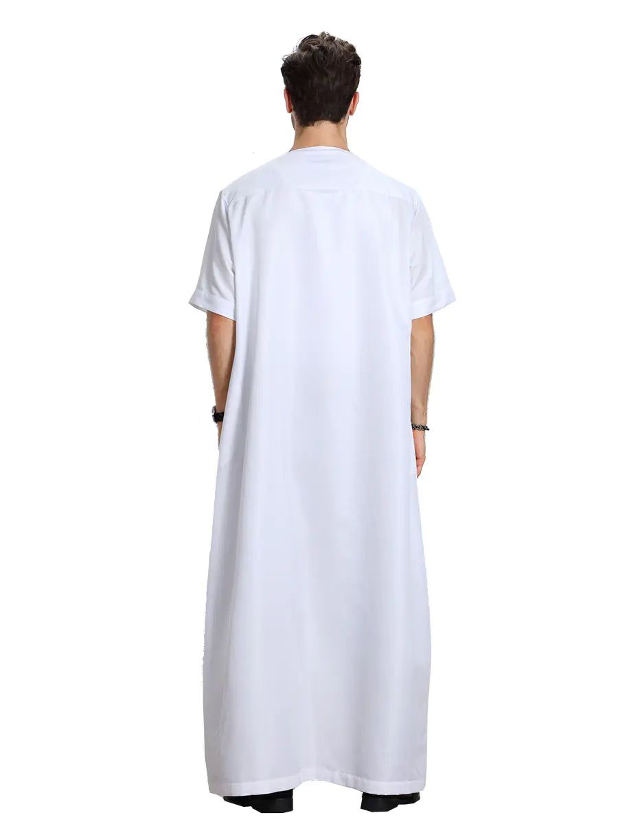 Men’s Short Sleeve Longline Robe – Lightweight Everyday Wear