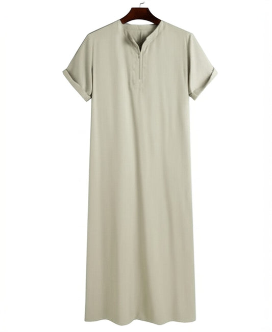 Men’s Longline Collar Robe – Lightweight & Relaxed Fit