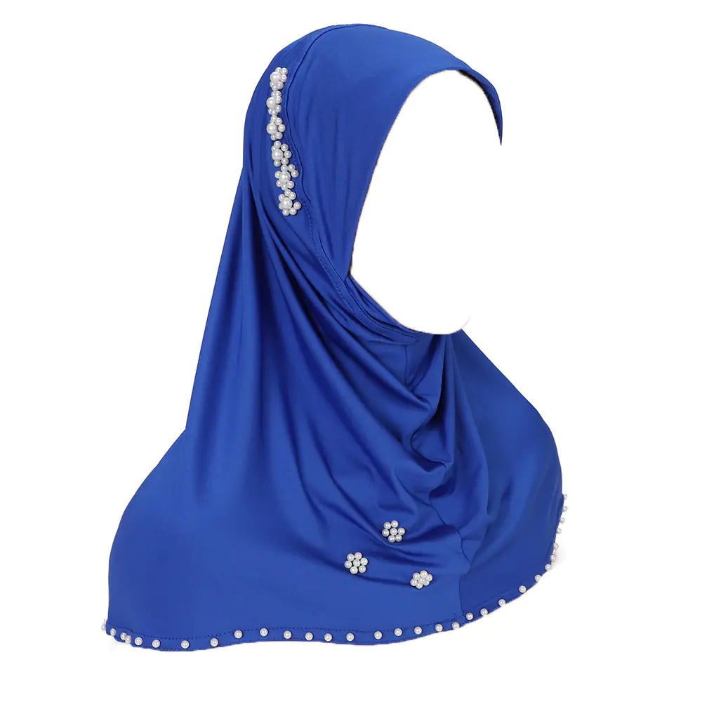 Noor Instant Scarf – Pearl-Studded Pre-Stitched Wrap for Everyday Elegance
