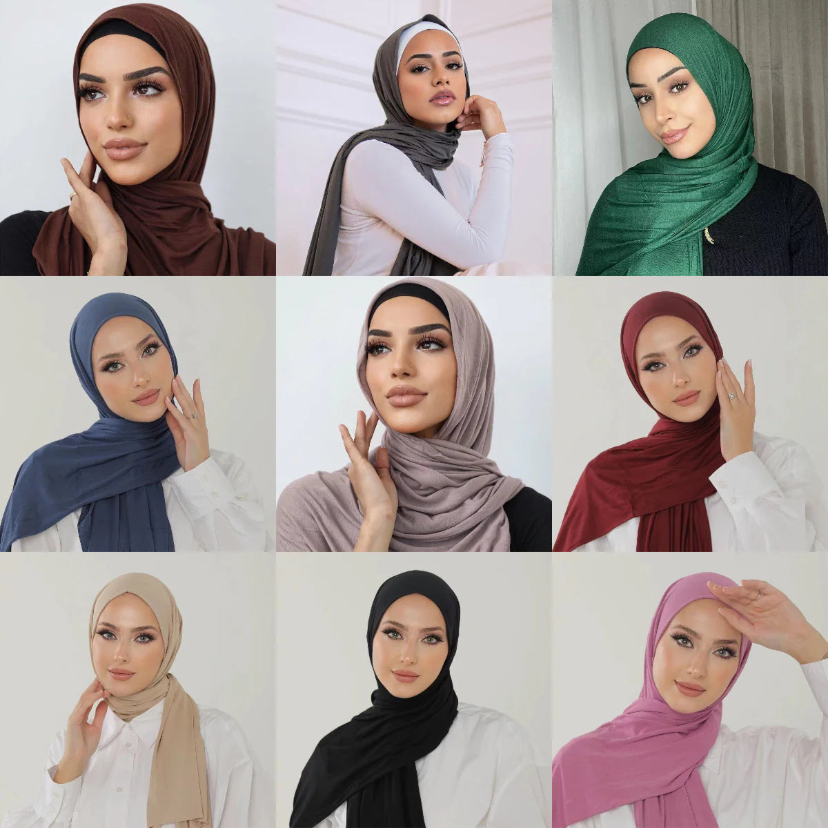 170x70cm Rayon Modal Hijab – Soft & Versatile Everyday Scarf