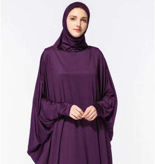 Women's Batwing One-Piece Maxi Dress – Elegant Everyday Comfort