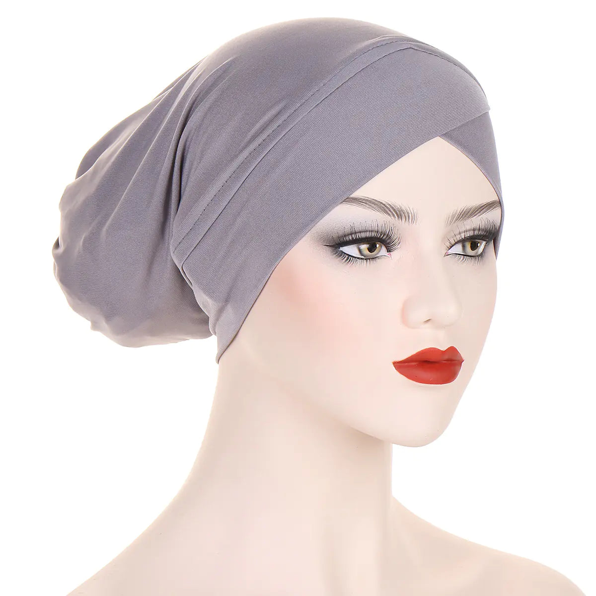 Cross-Back Layering Cap – Soft Jersey Undercap for Women