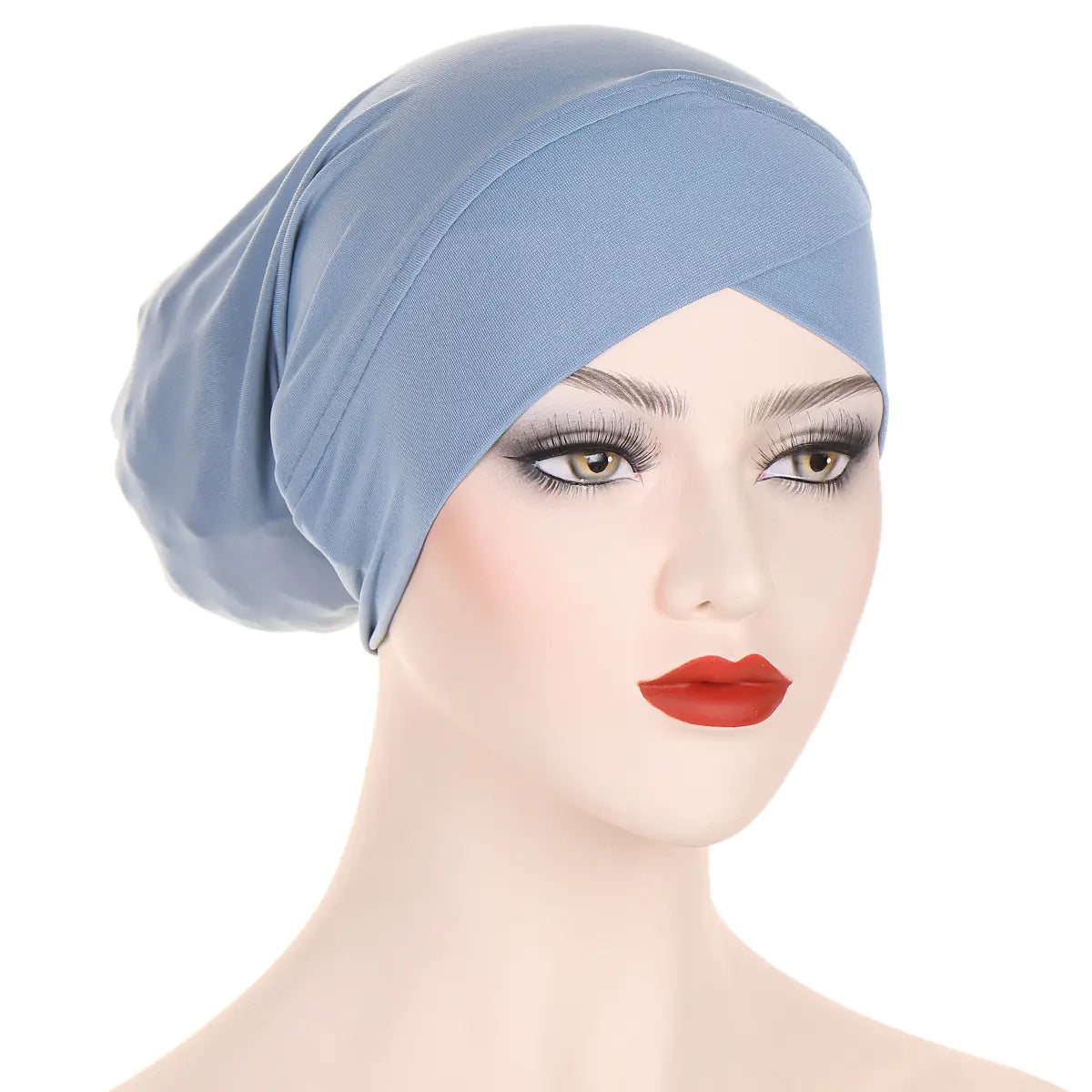 Cross-Back Layering Cap – Soft Jersey Undercap for Women