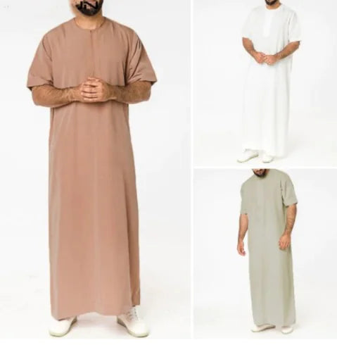 Men’s Longline Collar Robe – Lightweight & Relaxed Fit