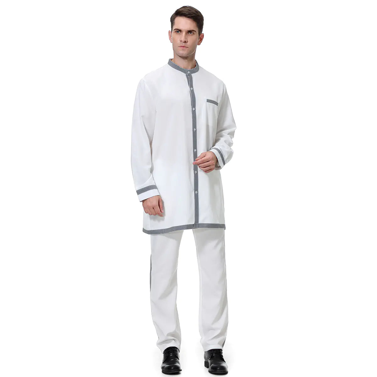 Men’s Modest Robe Suit Set – 2-Piece Jubba-Inspired Outfit