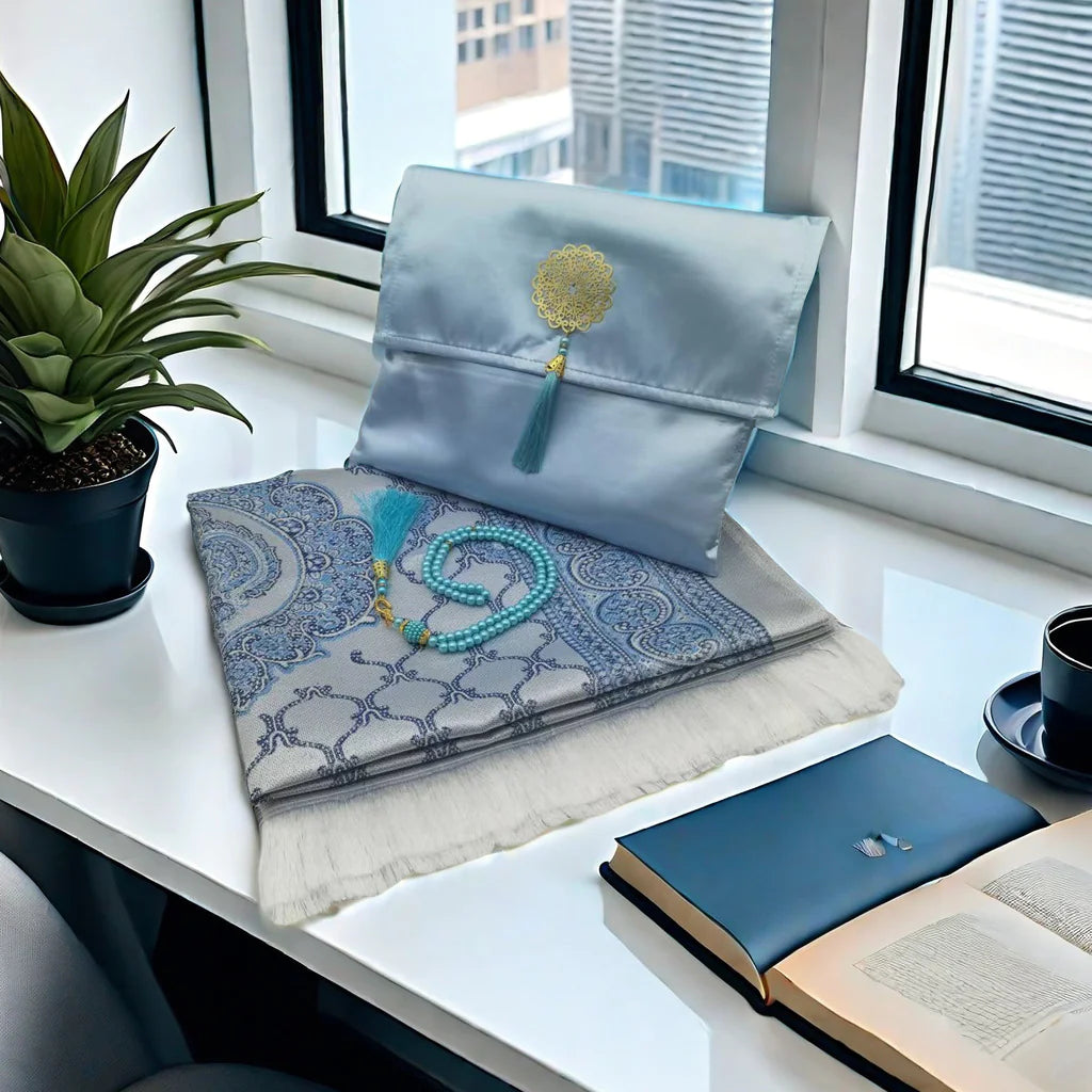Luxury Foldable Mat Set with Pouch & Beads – Compact and Elegant (70x110cm)