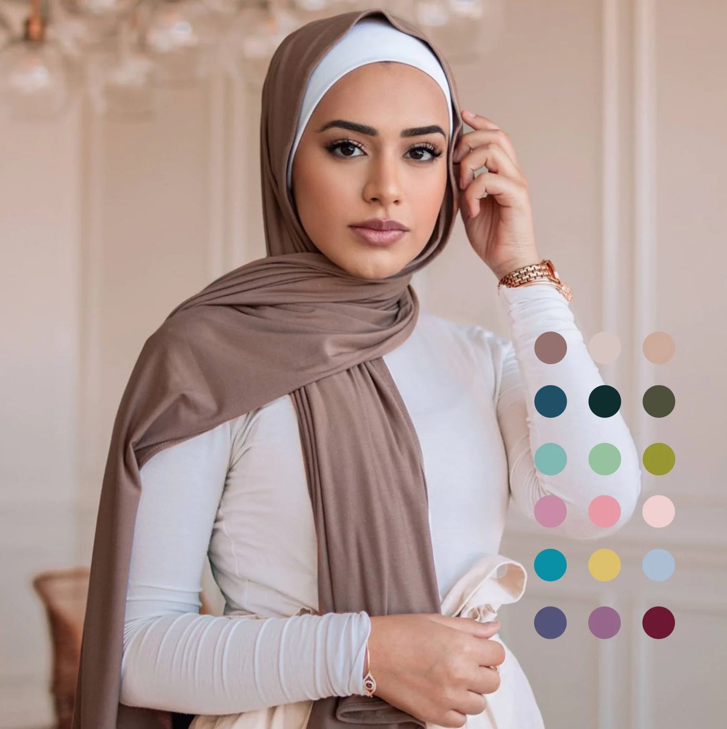 170x70cm Rayon Modal Hijab – Soft & Versatile Everyday Scarf