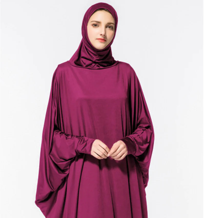 Women's Batwing One-Piece Maxi Dress – Elegant Everyday Comfort