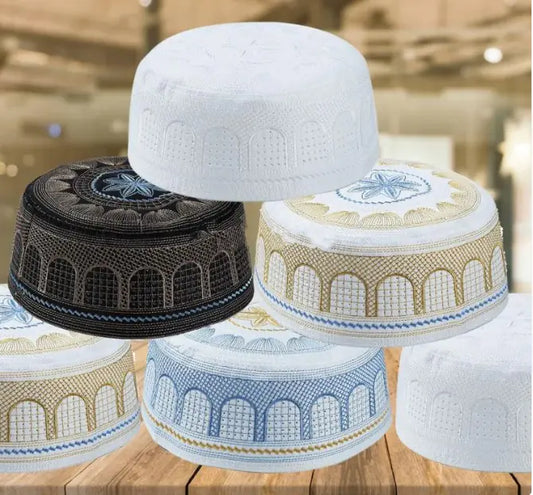 Men’s Kufi Prayer Cap – Lightweight Summer Worship Hat
