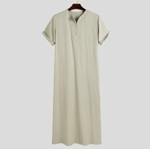 Men’s Longline Collar Robe – Lightweight & Relaxed Fit