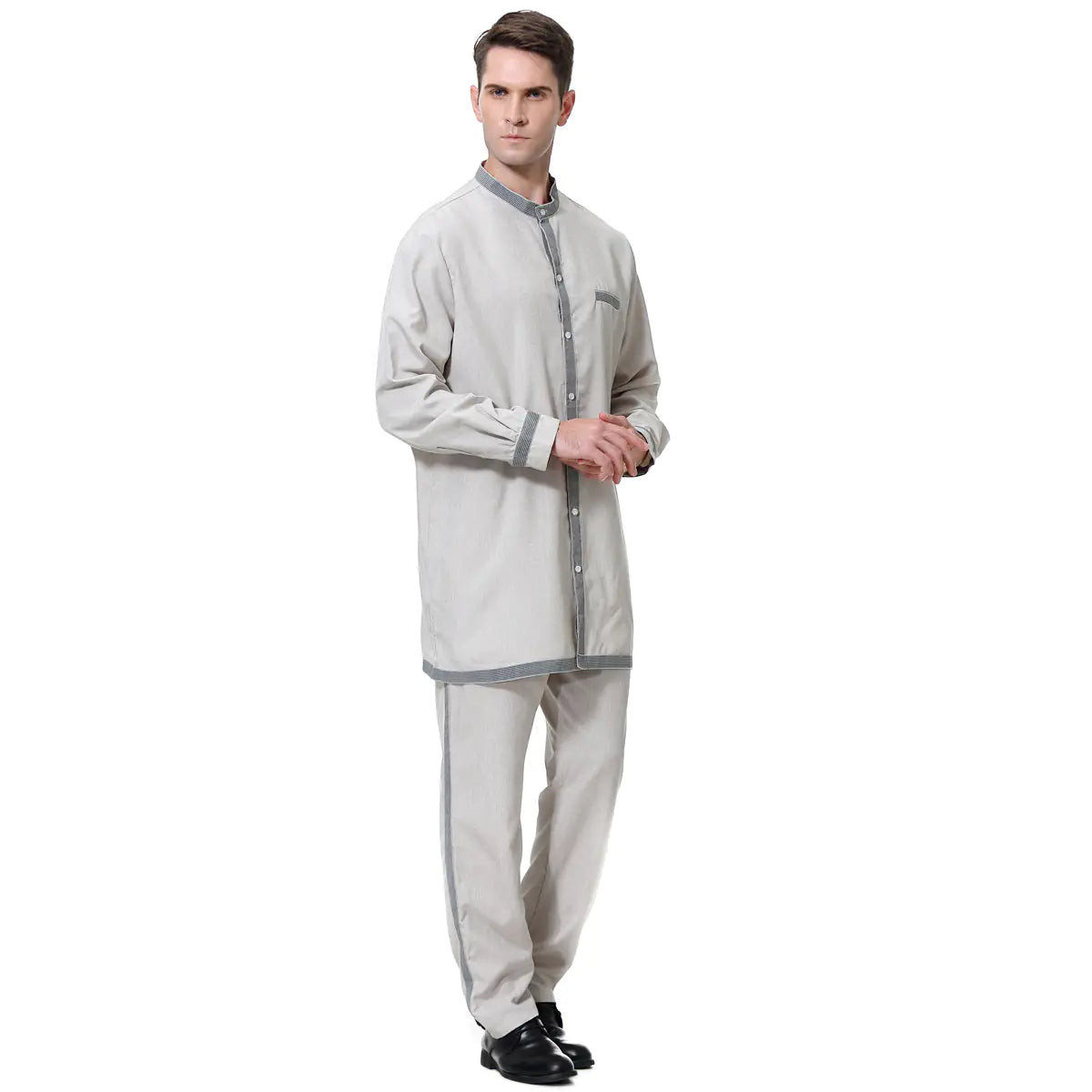 Men’s Modest Robe Suit Set – 2-Piece Jubba-Inspired Outfit