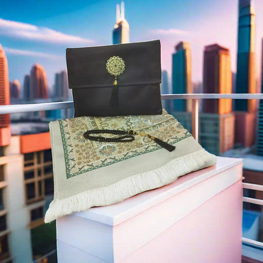 Luxury Foldable Mat Set with Pouch & Beads – Compact and Elegant (70x110cm)