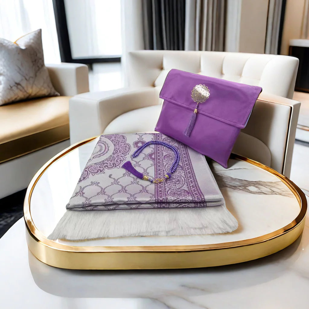Luxury Foldable Mat Set with Pouch & Beads – Compact and Elegant (70x110cm)