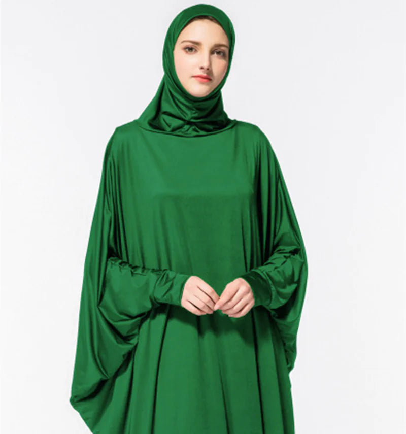 Women's Batwing One-Piece Maxi Dress – Elegant Everyday Comfort