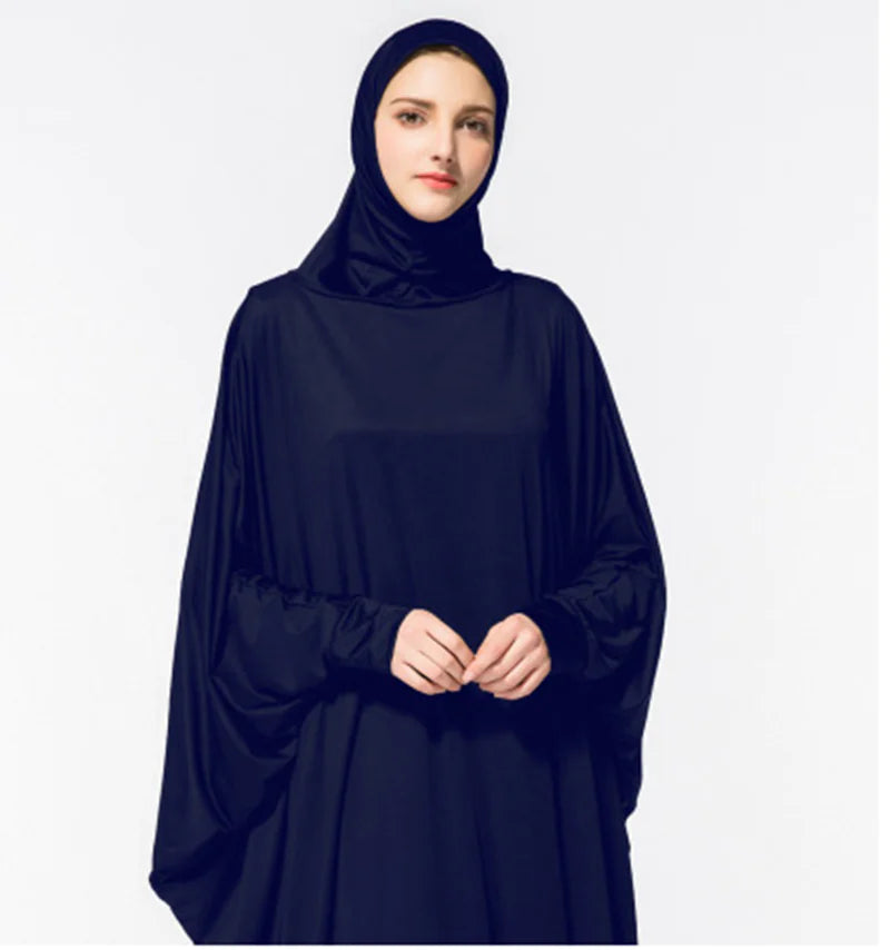 Women's Batwing One-Piece Maxi Dress – Elegant Everyday Comfort